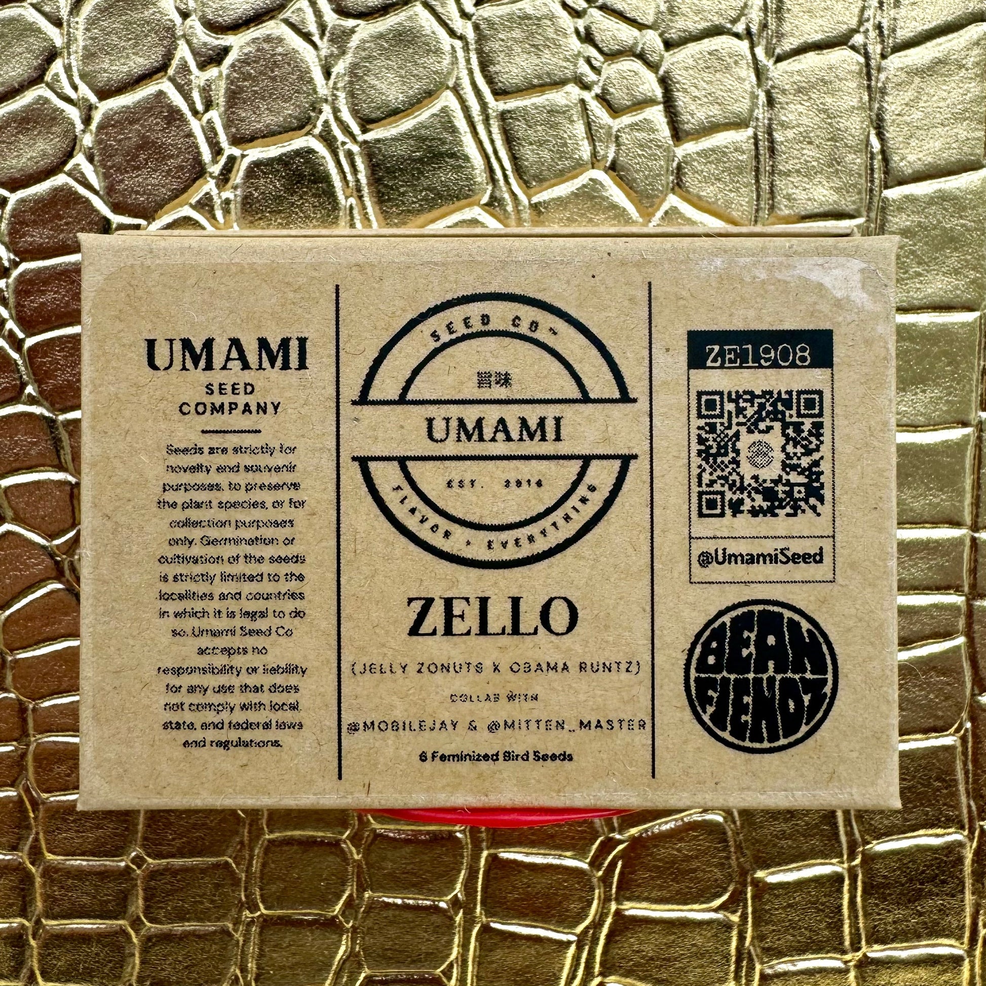 Umami Seed Company Zello [(STRAWBERRY FRITTER x ZONUTS) xObama cut of RUNTZ] 7-Pack